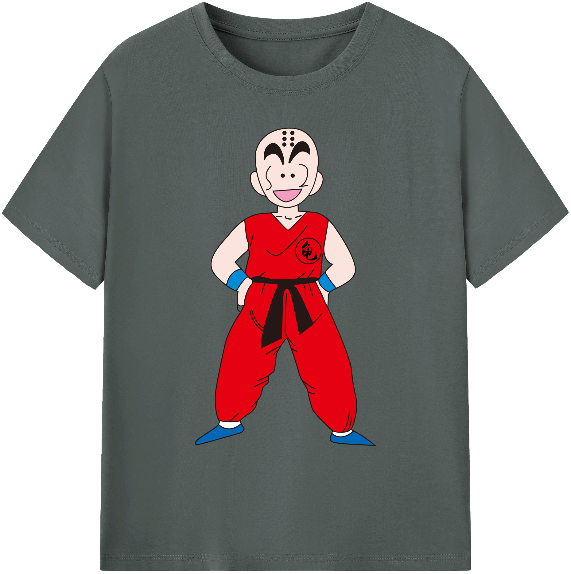 （画像用） ドラゴンボール クリリン DRAGON BALL krillin 綿100％ メンズ半袖Tシャツ｜肌触りやわらか＆通気性